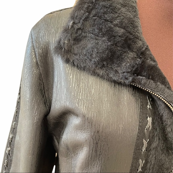 CPL Shearling and lamb leather jacket - Picture 5 of 11